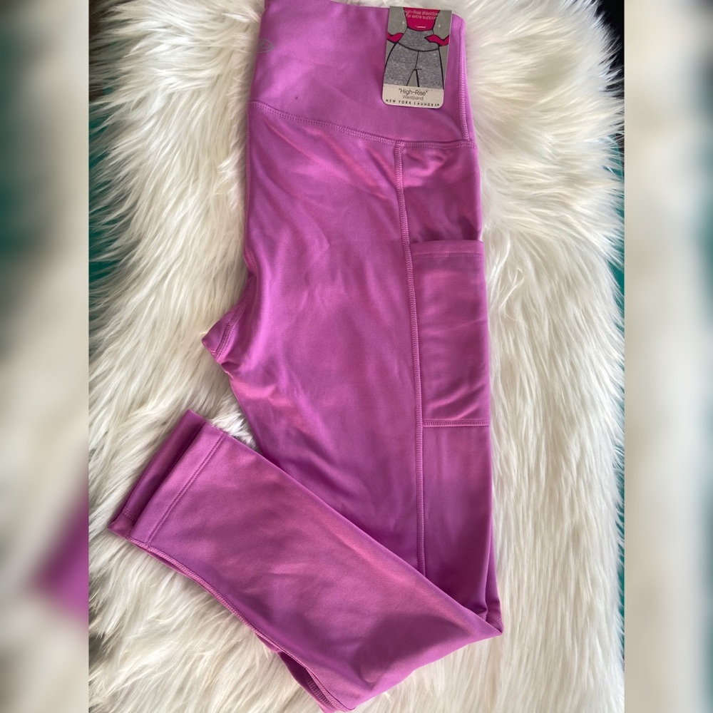 New York Laundry Pink leggings Large